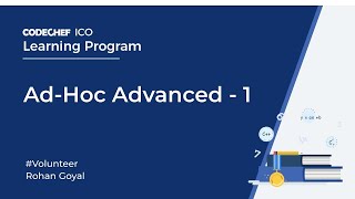 Ad-Hoc Advanced - 1 || Crack ICO 2021 ||  Rohan Goyal