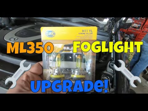 Mercedes W164 ML350 Fog Light Replacement/Upgrade