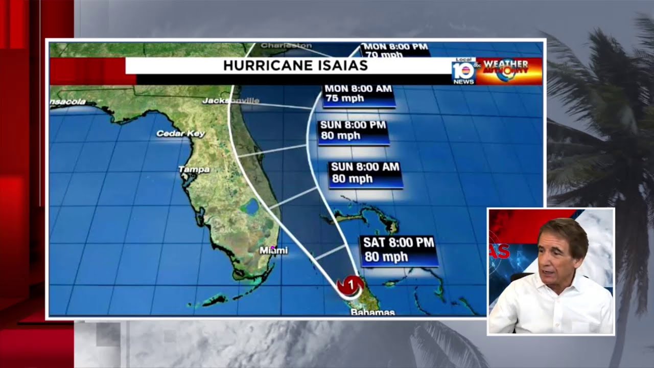 Hurricane Isaias forecast cone shifts slightly, South Florida still to ...