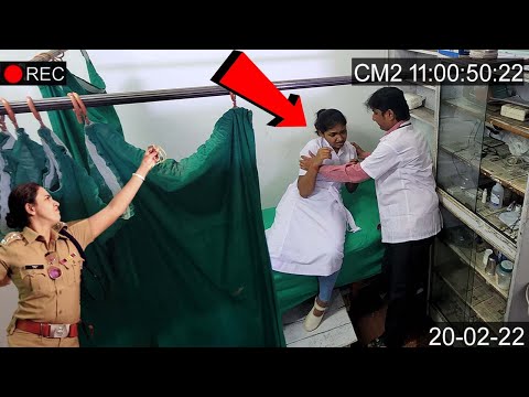 See How This Nurse Escapes From The Doctor in Hospital / Clinic 😲😱 | Hospital CCTV
