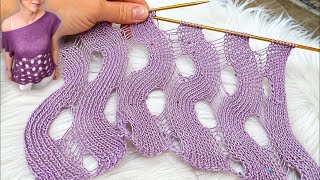 The Viral Pinterest Giant Loop Lace Stitch Nobody Explains ✨ Aurora Loop Hand-Knit Tutorial