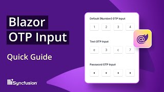 Blazor OTP Input: The Ultimate Feature Walkthrough