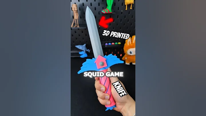 3D printed Squid Game Hide & Seek Knife #3dprinting #howto
