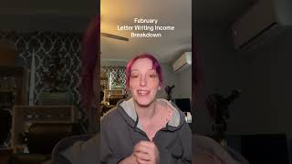 My February Letter Writing Side Hustle Income Breakdown - Transparency - Easiest No Sales