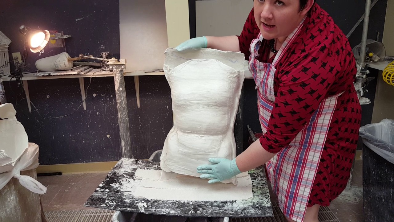 Spinal Cast Pouring Plaster Part 1 YouTube