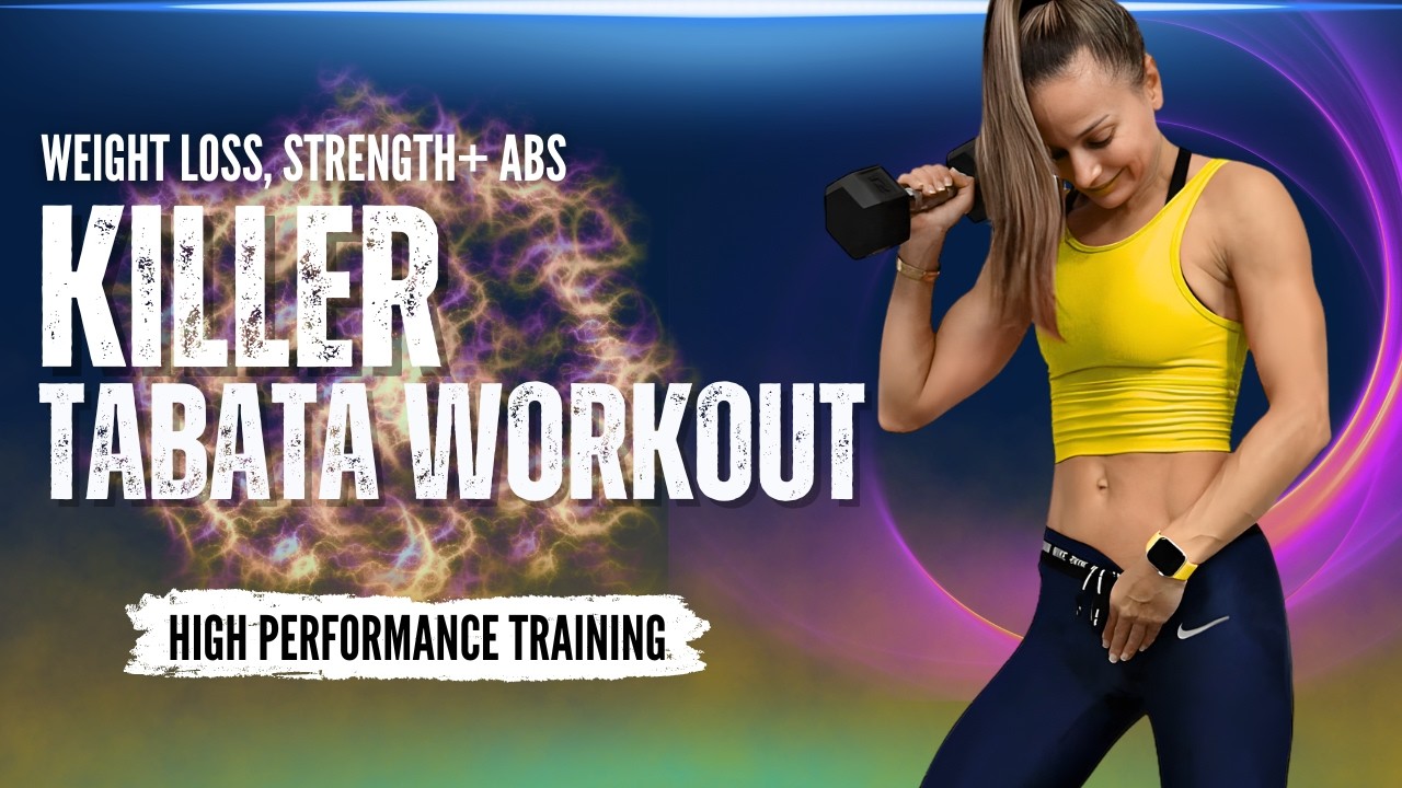 KILLER 60-Min Tabata Workout Challenge for STRENGTH,  Power & Shredded Abs | Torch Fat & get Lean