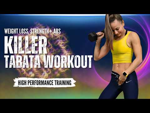 KILLER 60-Min Tabata Workout Challenge for STRENGTH, Power & Shredded Abs | Torch Fat & get Lean