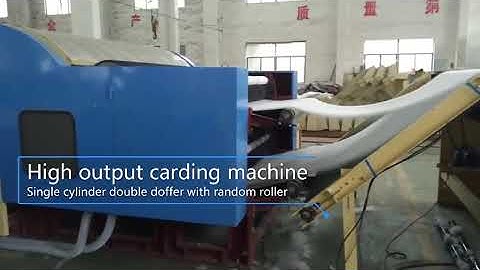 WJM-2 Glue free wadding production line