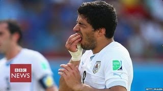 Suarez banned for 4 months over Chiellini 'bite' incident in Brazil - BBC News