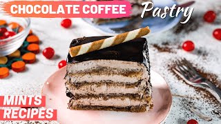 Instant Coffee Chocolate Pastry | कॉफ़ी चॉकलेट पेस्ट्री | Mints Recipes