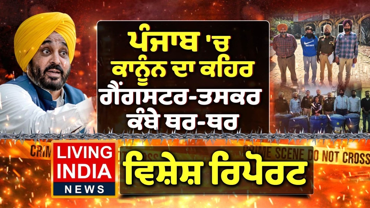 Punjab 'ਚ ਕਾਨੂੰਨ ਦਾ ਕਹਿਰ, Gangster-ਤਸਕਰ ਕੰਬੇ ਥਰ-ਥਰ | DGP Police Police | War On Drugs | CM Mann