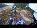 Chasing 2 guys on 2 strokes - enduro track, 2015.