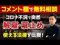 【コメント欄で弁護士が相談対応中】コロナで突然の解雇・雇止めを受けた！使える法律を弁護士が伝授します！ / タケシ弁護士