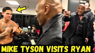 Mike Tyson Visits Ryan Garcia In The Locker Room