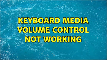 Ubuntu: Keyboard Media Volume Control not working