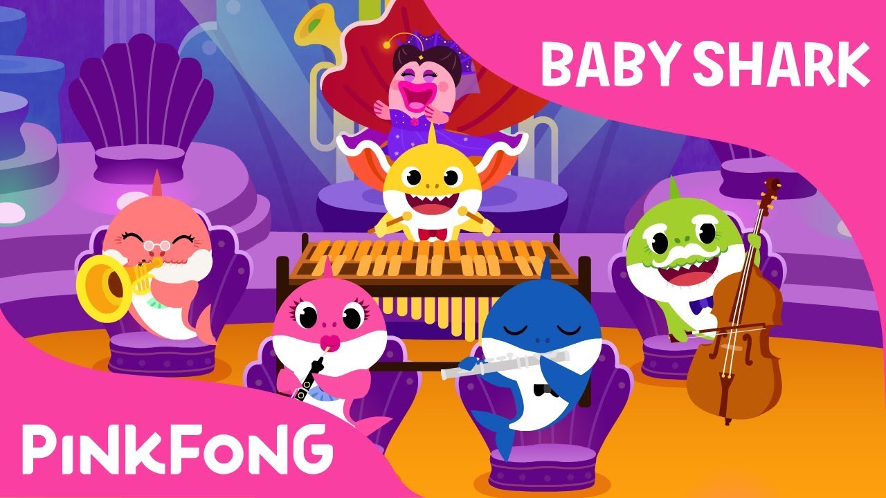 Orchestra Sharks | Baby Shark | Pinkfong Songs for Children