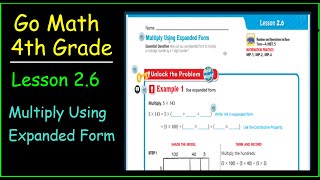 Go Math 4th Grade Lesson 2.6 Multiply Using Expanded Form