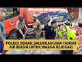 POLRES DEMAK SALURKAN LIMA TANGKI AIR BERSIH UNTUK WARGA REJOSARI