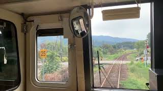 [前面展望]JR越美北線（九頭竜線）越前富田駅から下唯野駅