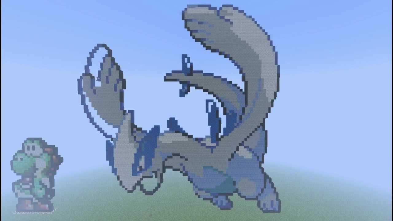 Lugia Minecraft Pixel Art Acelerado parte 2 YouTube