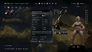 no rest for the wicked, two-handed weapons，Spliced Hammer, Attack Mode, Skill, X=Double Crush