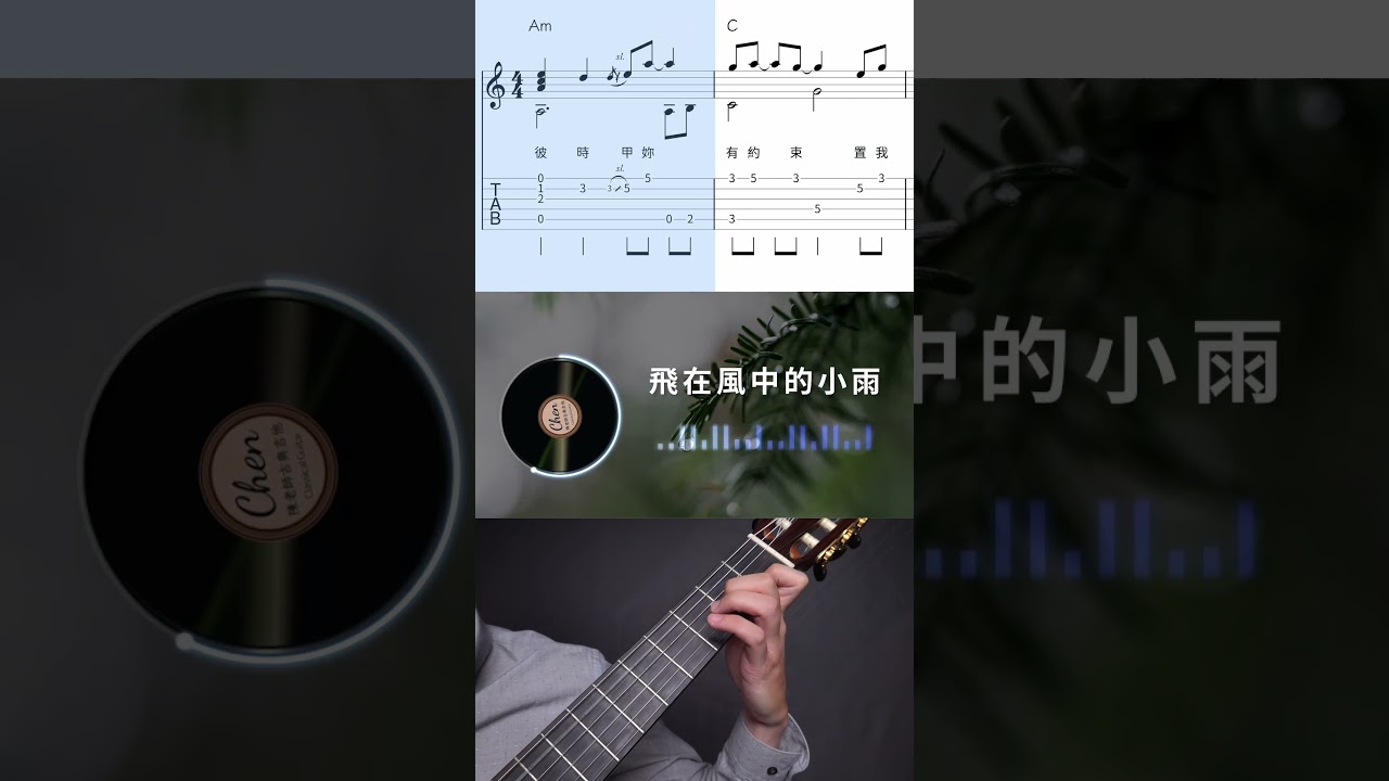 飛在風中的小雨｜吉他｜伍佰｜江蕙｜古典吉他｜台語經典｜吉他演奏