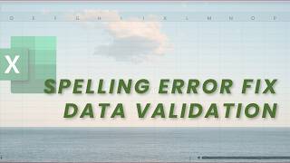 Excel Data Validation | Fix Spelling Mistakes Using Dropdown List (Beginner Friendly)
