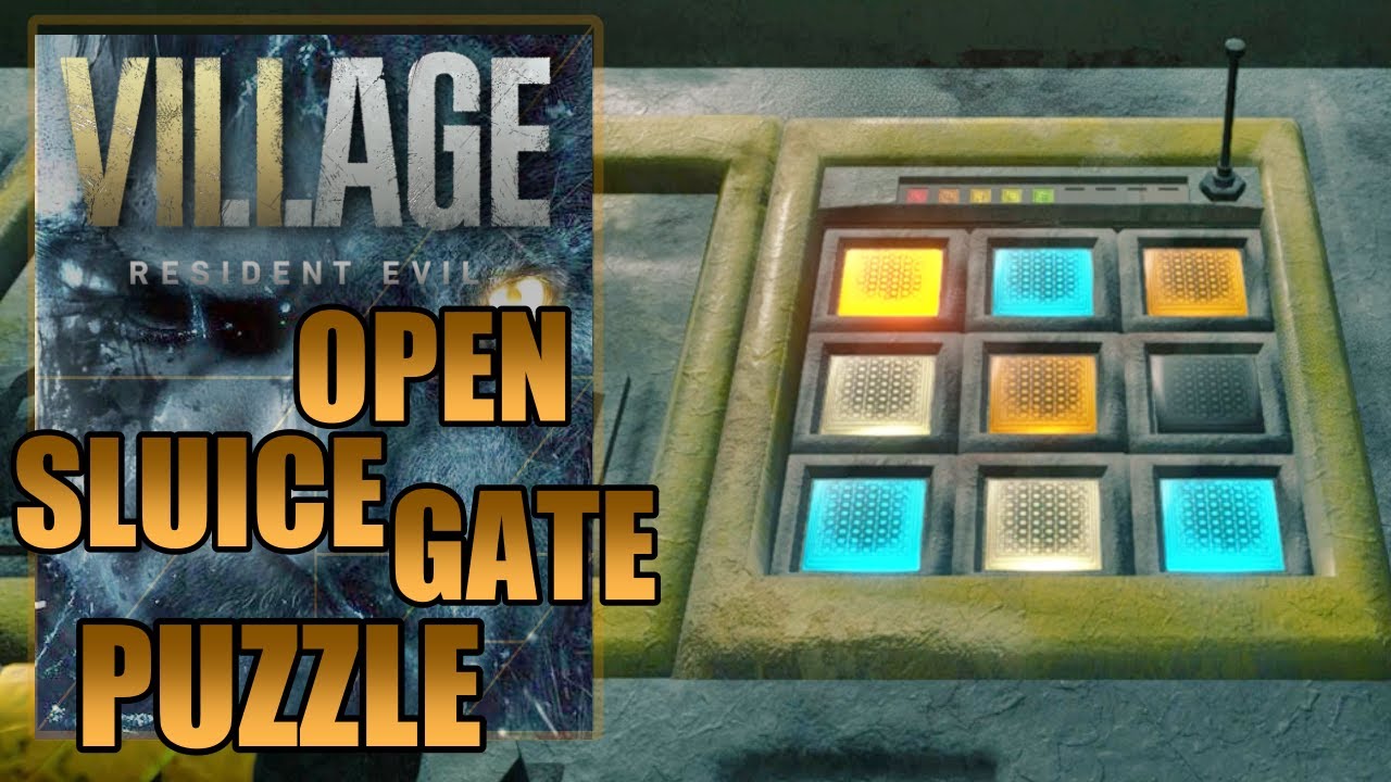 Resident Evil Village - Open The Sluice Gate Puzzle (Reservoir)