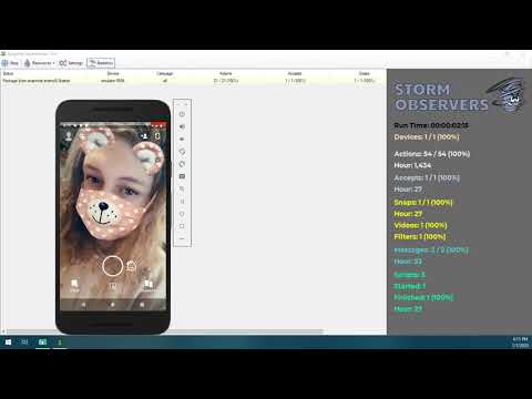 Snapchat Salamander - Multithreaded Snapchat Bot w/ USB and Emu Support