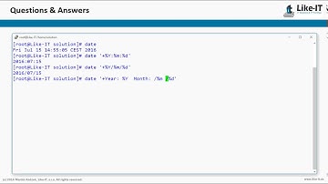 bash how to format date