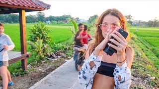 Shooting a music video in Bali