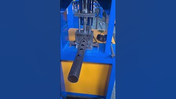 Round pipe hydraulic punching machine