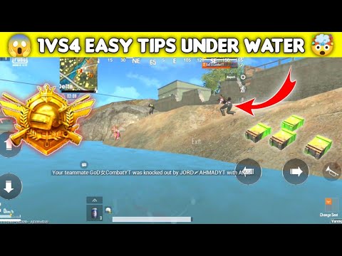 🤫 1VS4 EASY TIPS IN PUBG LITE UNDER WATER FUNNY FIGHT #shorts #pubg