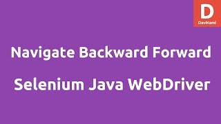 Navigate backward forward using Selenium Java Net Worth
