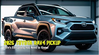 2026 Toyota RAV4 Pickup Revealed – The Compact Truck You’ve Been Waiting For! screenshot 2