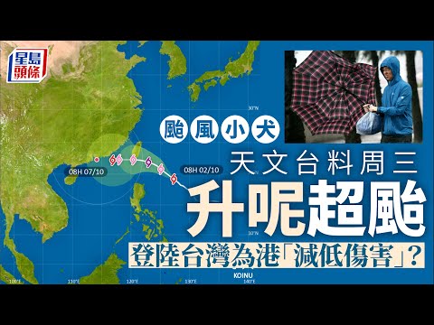 颱風小犬︱已升格為颱風 天文台料周三成超強颱風 吹正台灣為港「減傷」？｜星島頭條新聞｜颱風｜小犬｜超強颱風｜台灣｜天文台