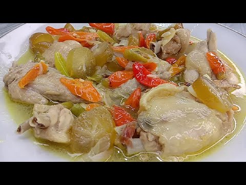 Resep Garang Asem Ayam Bumbu Iris