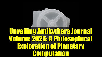 Unveiling Antikythera Journal Volume 2025: A Philosophical Exploration of Planetary Computation