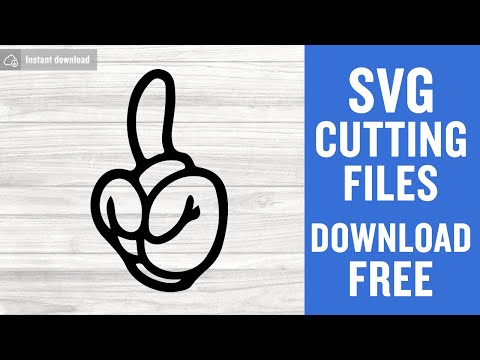 Mickey Hand Cut Svg Free Cut Files for Cricut Silhouette Free Download