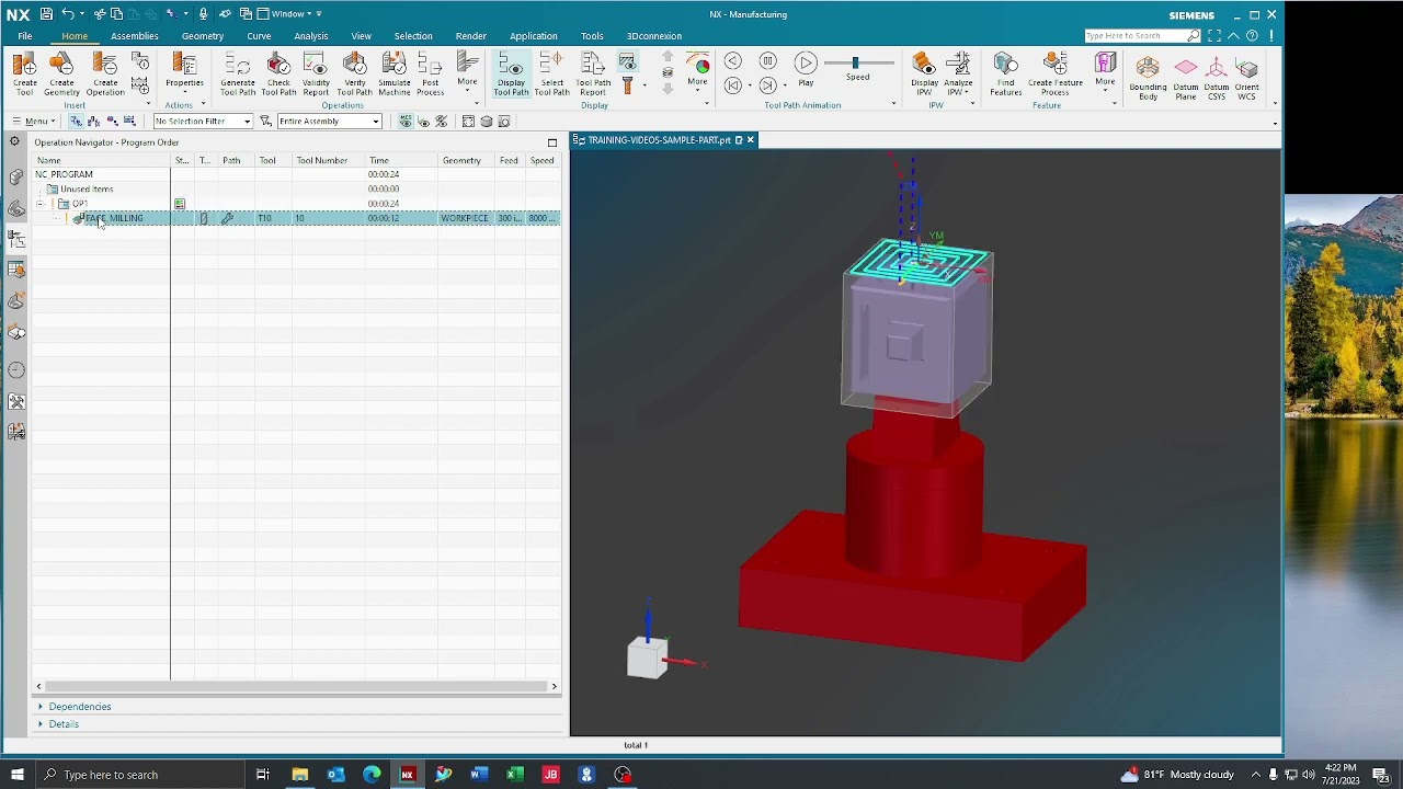 Siemens NX 2206 How To Post A Program - YouTube