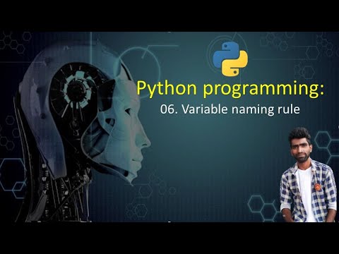 06. python programming : variable naming rule in python - YouTube