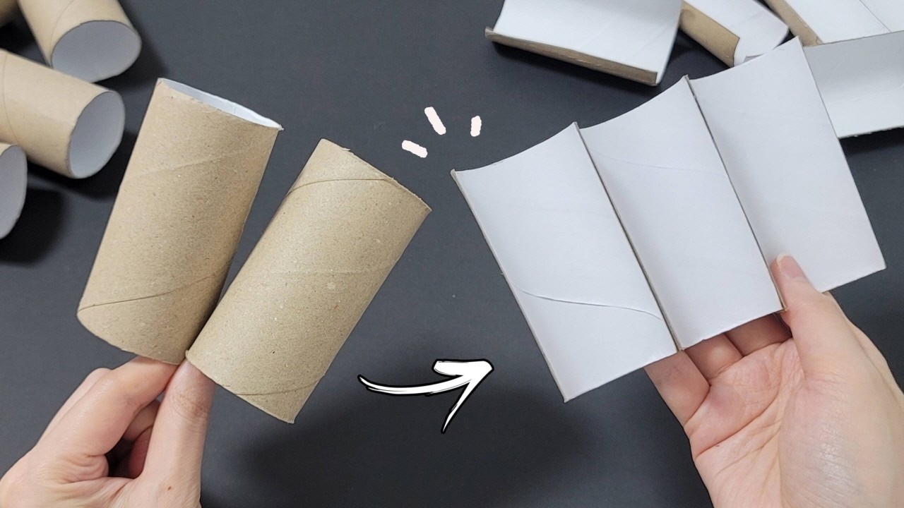 Я увидела это в дорогом магазине и сделала сама! Гениальная идея с рулонами туалетной бумаги.