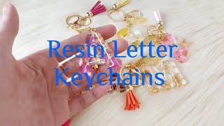 How to make resin letter keychains