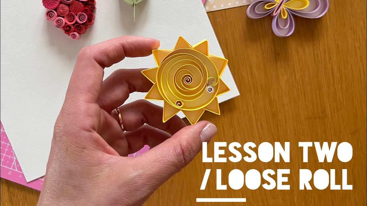 beautiful handmade quilling design / paper flower design