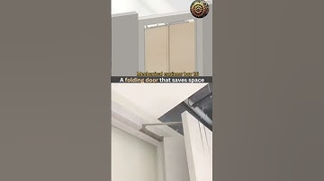 Space Saver ✅ #foldingdoor #cad #solidworks #3dvisualization #door #design#automatedsolutions