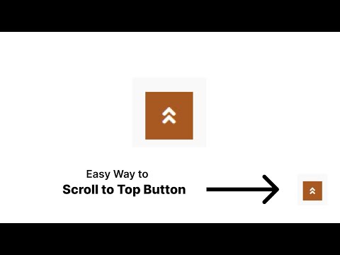 How to make Back to top button using html css | Scroll top button