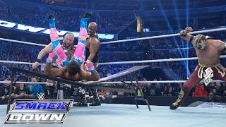 Kalisto U0026 The Dudley Boyz Vs The New Day Wwe Smackdown December 31 2015