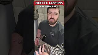 How to play a "Harmonic Rake"! #guitarlesson #metalguitar #harmonics #guitar