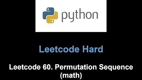 Leetcode 60. Permutation Sequence (math)