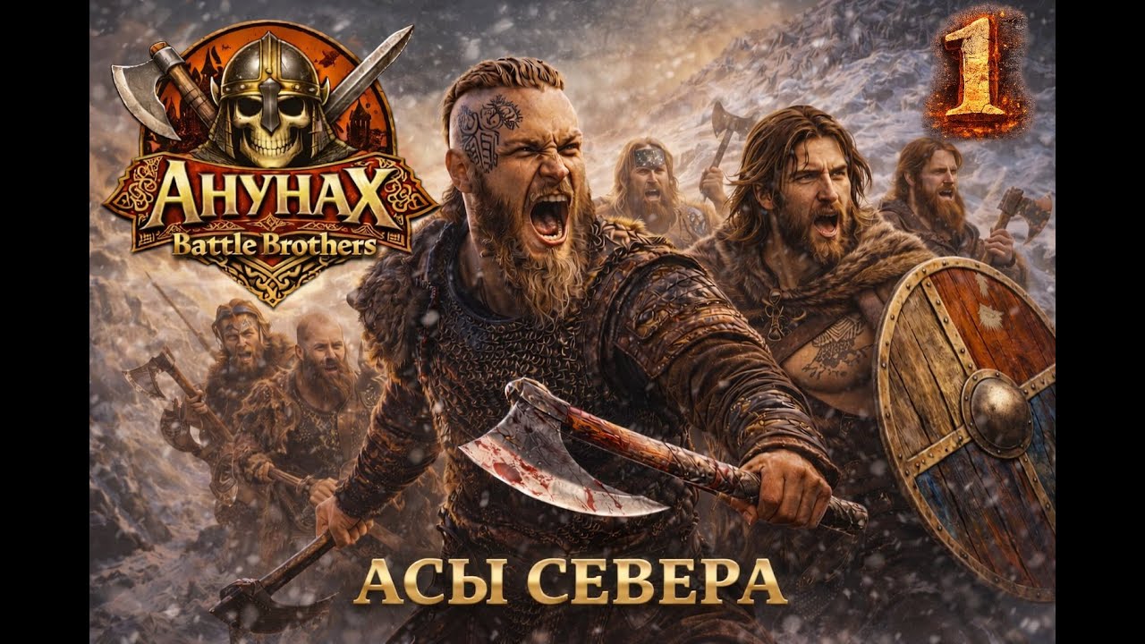 Battle Brother's E/E/I прохождение Старт за Викингов (трай который мне не нравится и будет удалён) 